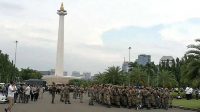 Kawasan Jakarta cerah (ilustrasi).