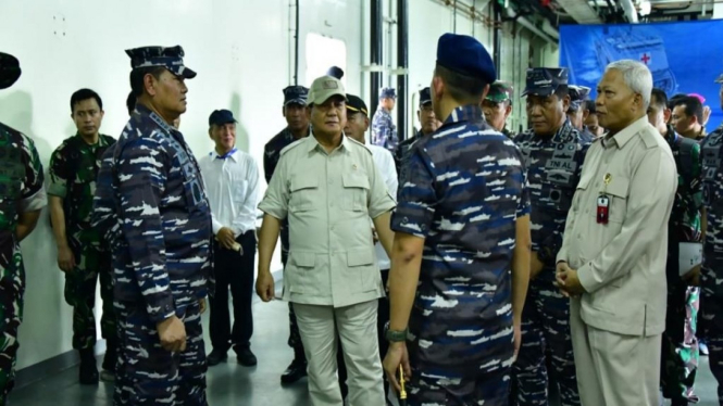 Menhan dan Kasal tinjau Persiapan Indo Defence di Pondok Dayung.