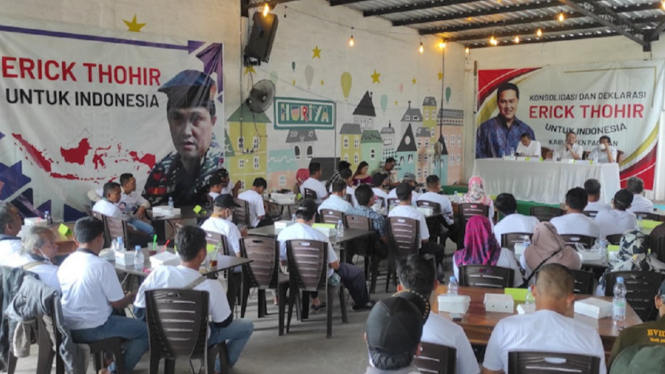 Relawan Pacitan Deklarasi Dukung Erick Thohir Maju Capres 2024
