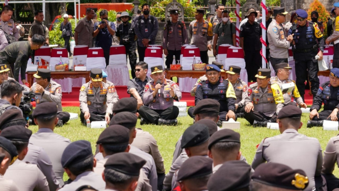 Kapolri Jenderal Listyo Sigit Prabowo di Bali.