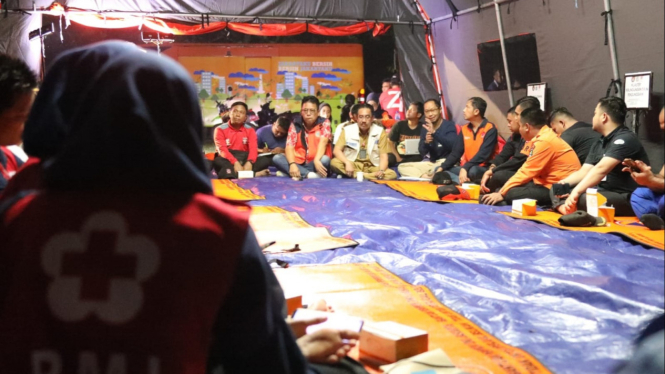 BNPB gelar gladi ruang tanggap bencana di Cibubur, Jawa Barat.