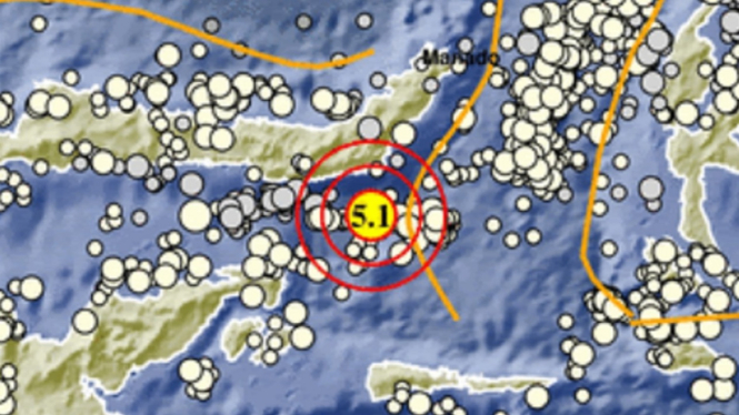 Gempa Magnitudo 5,1 Mengguncang Bolaang Mongondow Selatan