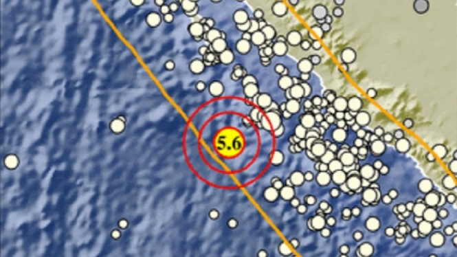 Gempa Bumi Berkekuatan Magnitudo 5,6 Guncang Enggano