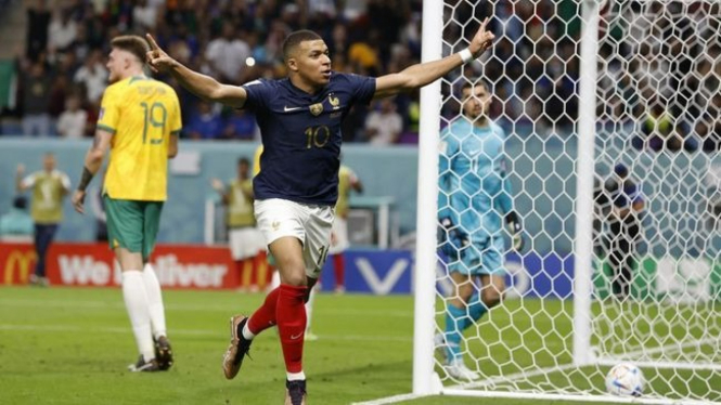 Kylian Mbappe cetak gol Perancis kalahkan Australia 4-1