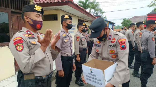 Peduli Korban Gempa Cianjur, Polres Blora Gelar Penggalangan Dana