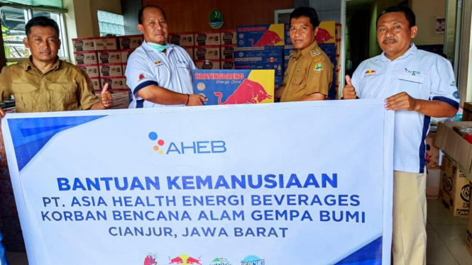 Aksi Kemanusiaan PT. Asia Health Energi Beverages untuk Korban Gempa