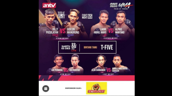 One Pride FN 65 di ANTV Sabtu malam jam 22.00 WIB