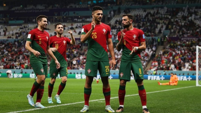 Goncalo Ramos cetak hattrick Portugal ke gawang Swiss