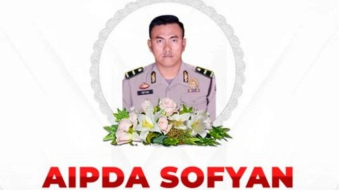 Aipda Sofyan gugur akibat bom di Astana Anyar, Bandung, Jawa Barat.