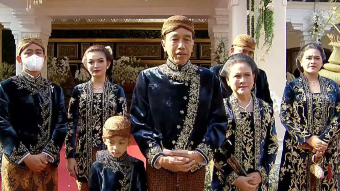 Presiden Jokowi dan keluarga