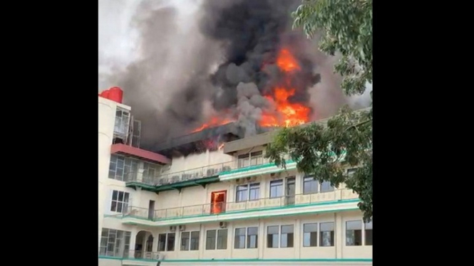 Gedung Kampus Abulyatama Banda Aceh Terbakar