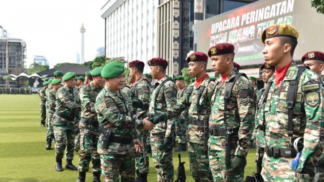 Kasad saat peringatan Hari Juang TNI AD di Mabesad.