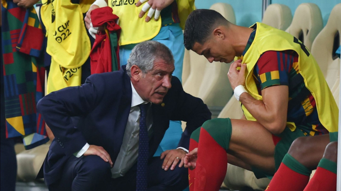 Fernando Santos dan Cristiano Ronaldo