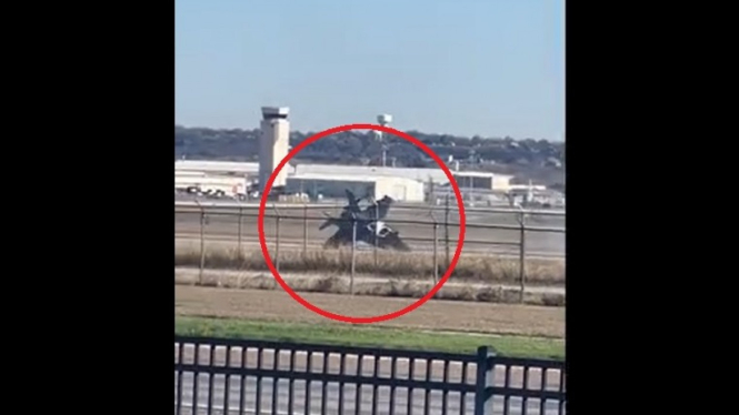 Video Detik-detik Pesawat F-35B Kecelakaan saat Mendarat