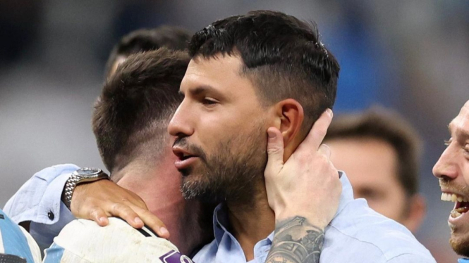 Lionel Messi dan Sergio Aguero