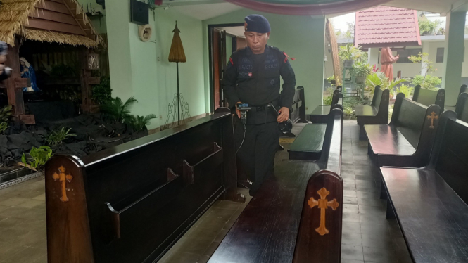 Tim Penjinak Bom Polda DIY Sisir 46 Gereja Pastikan Keamanan Natal