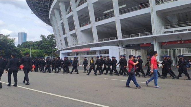 Laga Timnas Indonesia vs Thailand, Ribuan Personel Gabungan Dikerahkan