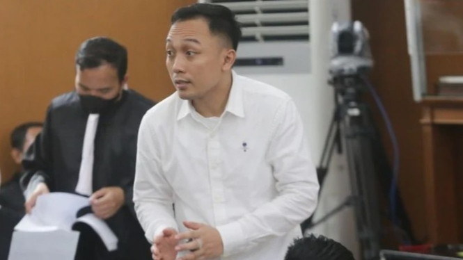 Bripka Ricky Rizal di Pengadilan Negeri Jakarta Selatan.