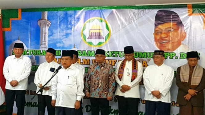 Ketua umum Dewan Masjid Indonesia Jusuf Kalla.