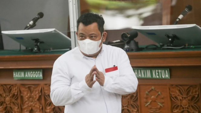 Terdakwa Kuat Ma'ruf di Pengadilan Negeri Jakarta Selatan.