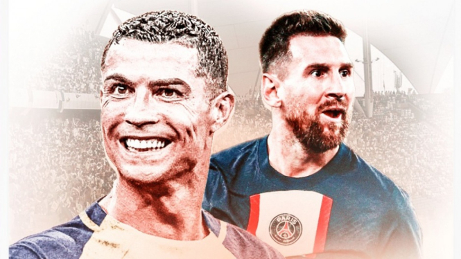 Cristiano Ronaldo dan Lionel Messi