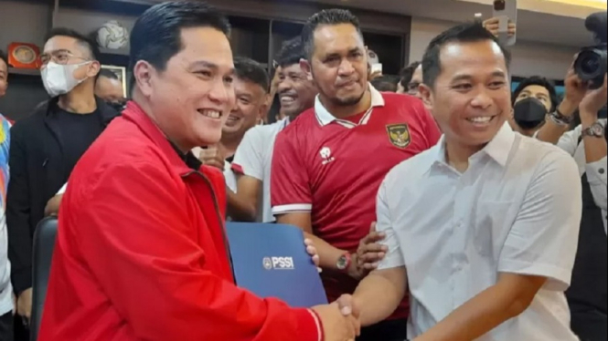 Erick Thohir Buka Suara soal Potensi Rangkap Jabatan Jadi Ketum PSSI