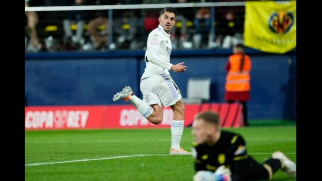 Gol Dani Cebalos bawa Real Madrid kalahkan Villareal 3-2
