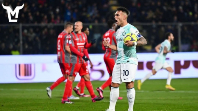 Lautaro Martinez cetak gol penentu Inter Cremonese