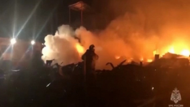 Kebakaran di Krimea, 8 tewas.