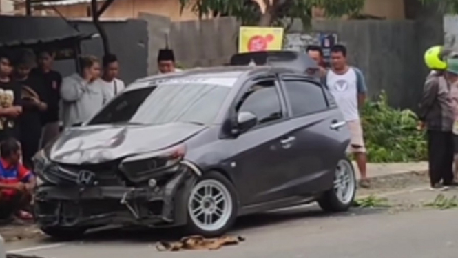 Viral, Mobil Boleh Pijam untuk Antar Ayang KKN Terlibat Kecelakaan