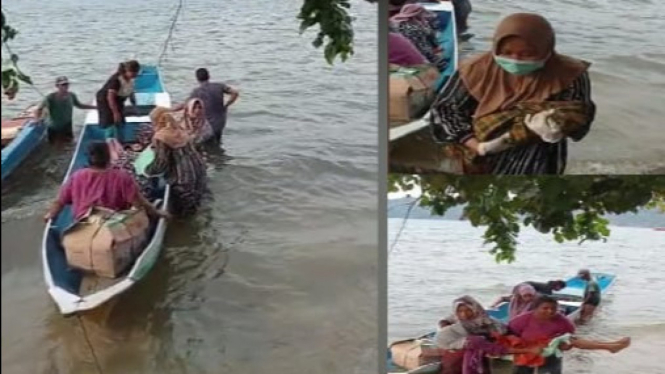 Seorang Ibu Melahirkan di Atas Perahu di Konawe Selatan