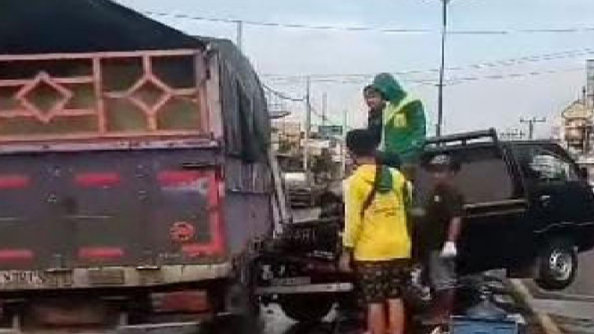 Kondisi Kendaraan yang Terlibat Kecelakaan di Jalan Raya Solo-Yogya