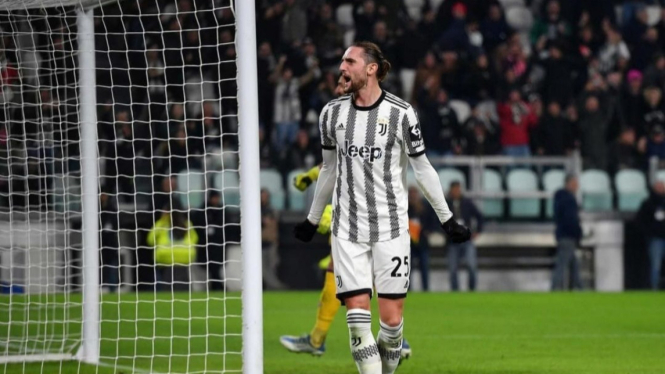 Adrien Rabbiot cetak gol tunggal Juventus lawan Fiorentina