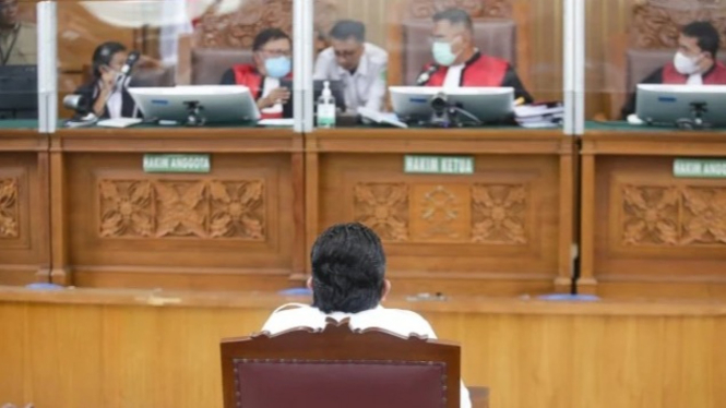 Sidang Vonis Ferdy Sambo di Pengadilan Negeri Jakarta Selatan.