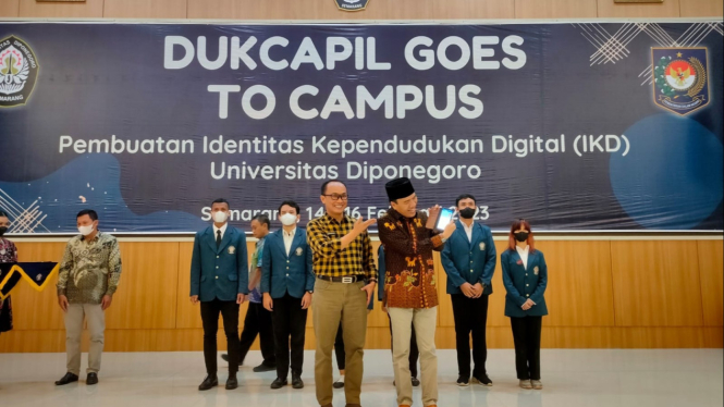Dukcapil Goes to Campus di Universitas Diponegoro, Semarang.