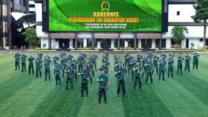 Rapat Kerja Teknis Penerangan TNI Angkatan Darat Tahun 2023.