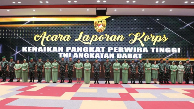 Kasad terima laporan kenaikan pangkat perwira tinggi TNI AD.