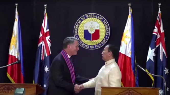 Konferensi Pers Bersama Menteri Pertahanan Australia dan Filipina