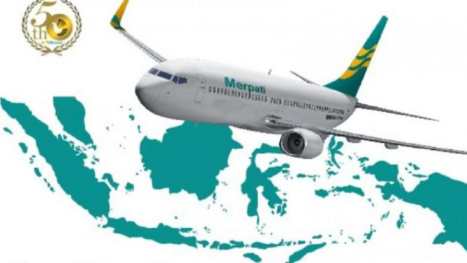 Ilustrasi Merpati Airlines