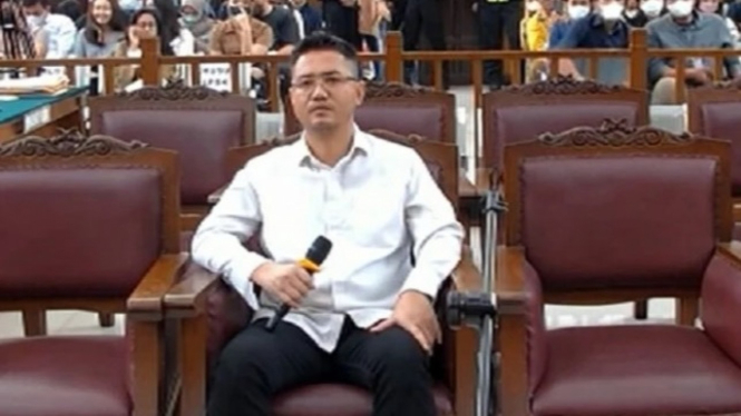 AKP Irfan Widyanto di persidangan PN Jakarta Selatan.