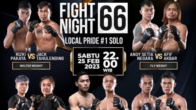Jadwal One Pride MMA FN66 Sabtu, 25 Februari 2023