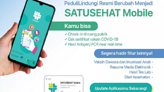 Mulai 1 Maret, Aplikasi Peduli Lindungi akan Berubah Jadi Satu Sehat