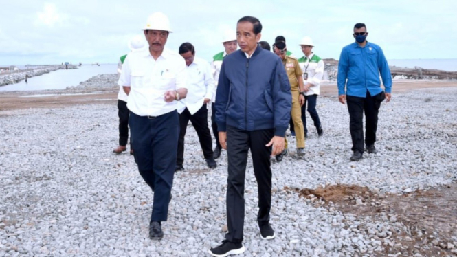 Presiden Jokowi meninjau KIPI, Provinsi Kalimantan Utara.