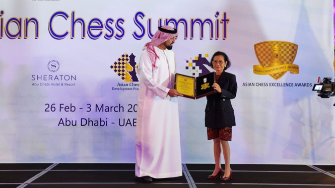 Indonesia Raih Penghargaan di Asian Chess Summit Abu 2023 Abu Dhabi