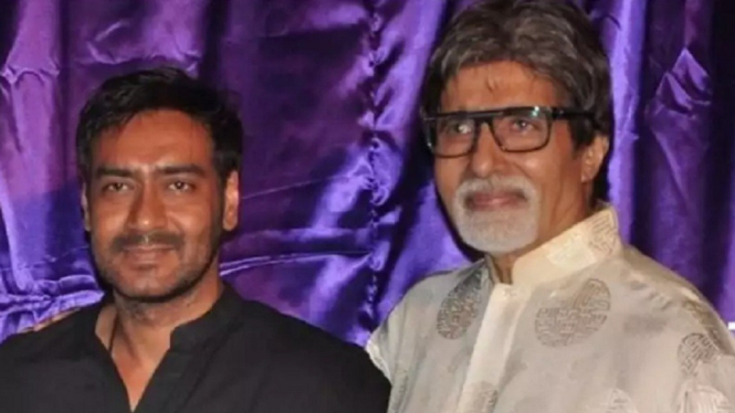 Ajay Devgn dan Amitabh Bachchan.