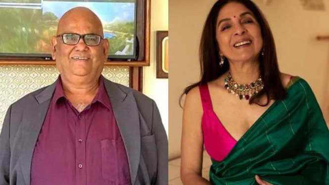 Mendiang Satish Kaushik dan Neena Gupta