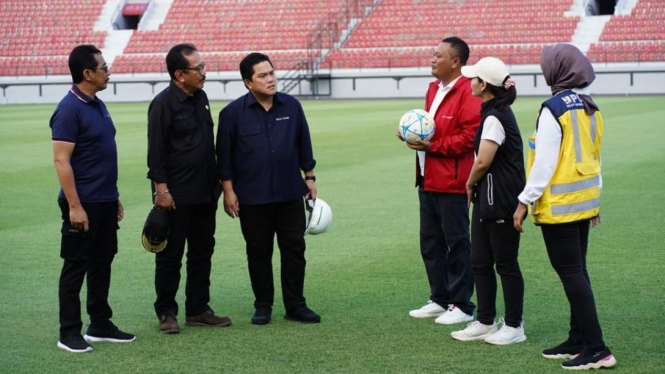Erick Thohir Tinjau Tinjau Stadion Dipta Gianyar Bali