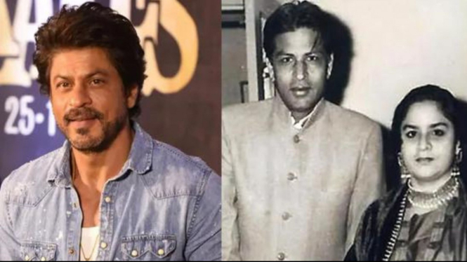 Shah Rukh Khan dan mendiang orang tuanya