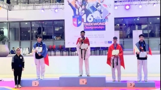 Serda Adam Yazid raih emas di ajang Taekwondo Filipna.