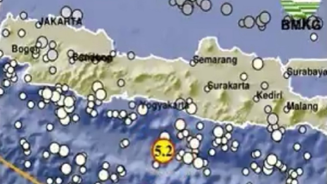Gempa Berkekuatan Magnitudo 5,2 Guncang Kulonprogo